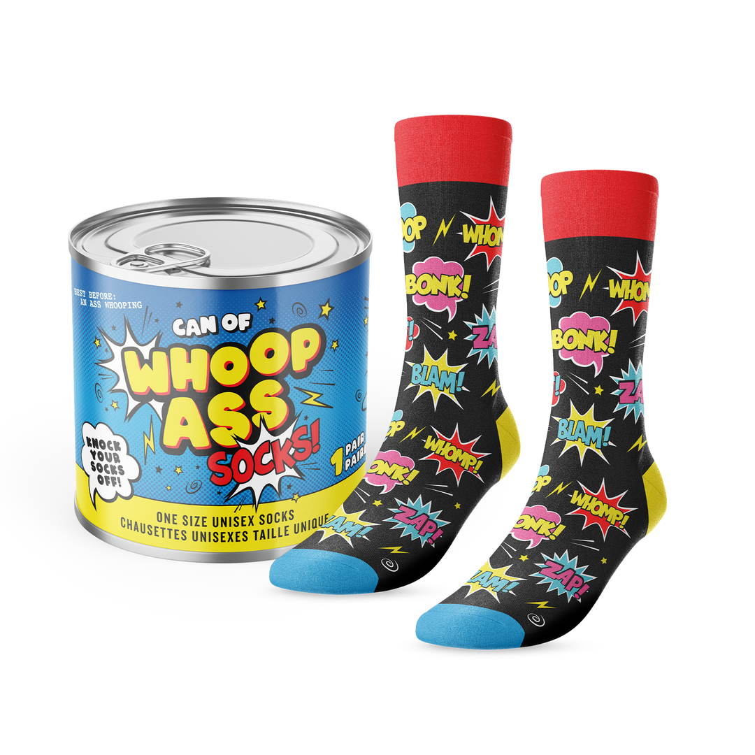 BIG OL' CAN O' WHOOP ASS SOCKS