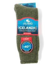 J.B. FIELD'S ICELANDIC "-40 BELOW ARCTIC TRAIL" WOOL THERMAL SOCK
