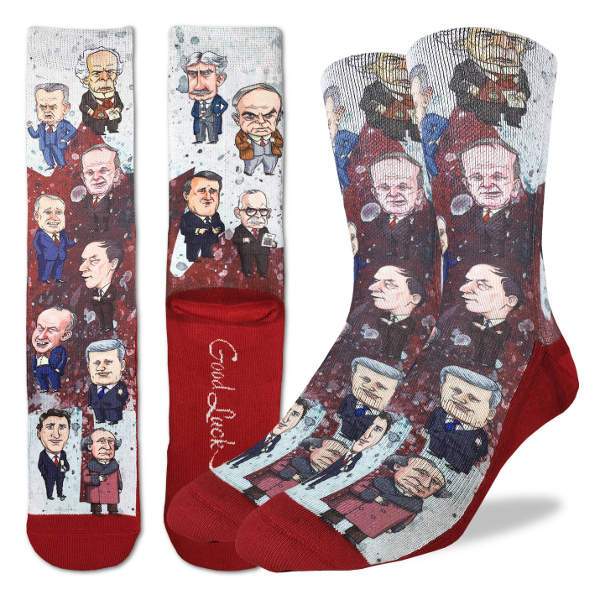 Canadian Prime Ministers Socks