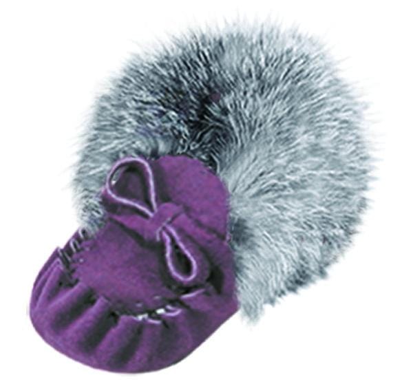 Purple Baby Moccasins