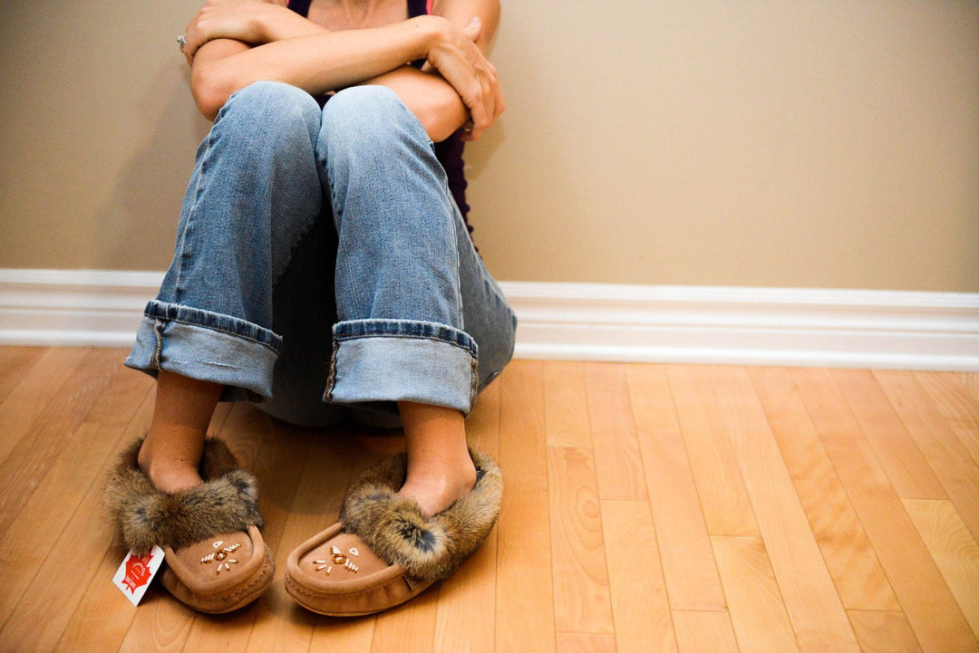 Fur Trimmed Mocassin