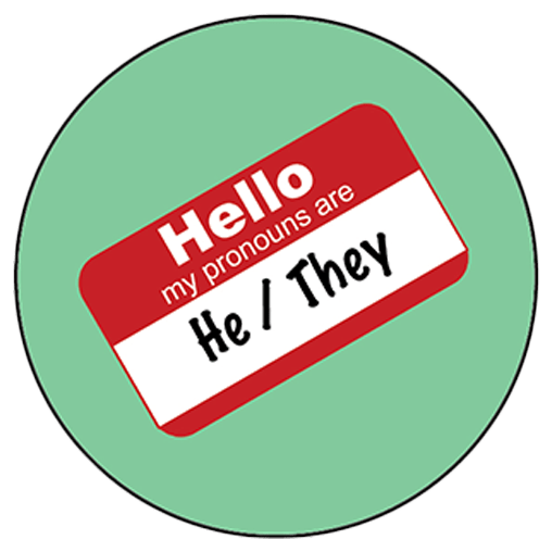 Pronoun Pin: He/They